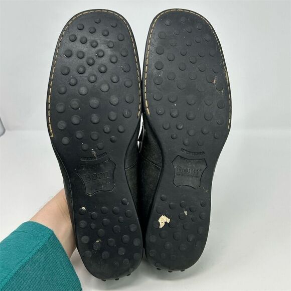 Born Men\'s Black Leather Driving Loafers Size 12 Casual Slip On Shoes main image 7